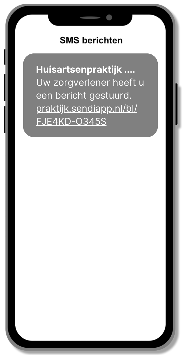 Sendi SMS op telefoon